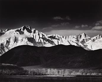 ANSEL ADAMS (1902-1984) Winter Sunrise, Sierra Nevada from Lone Pine, California. 1944; printed 1963-70.                                         